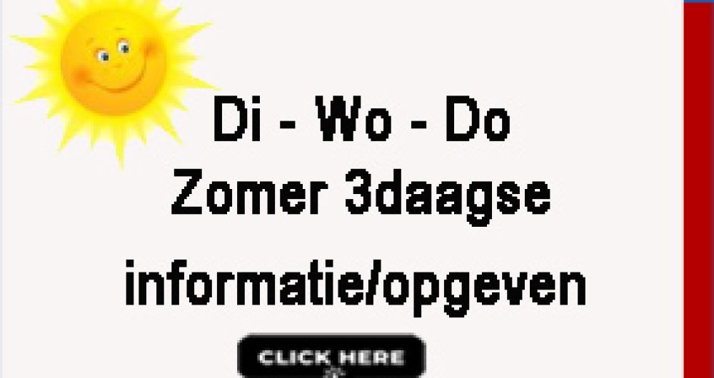 zomer 3 daagse